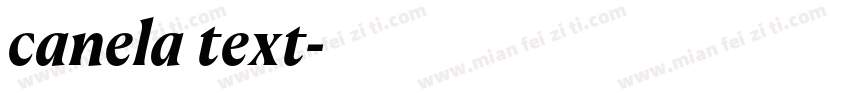 canela text字体转换